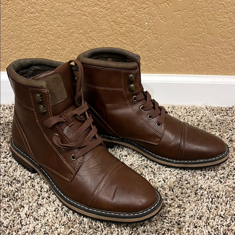 Men's Brown Leather Boots